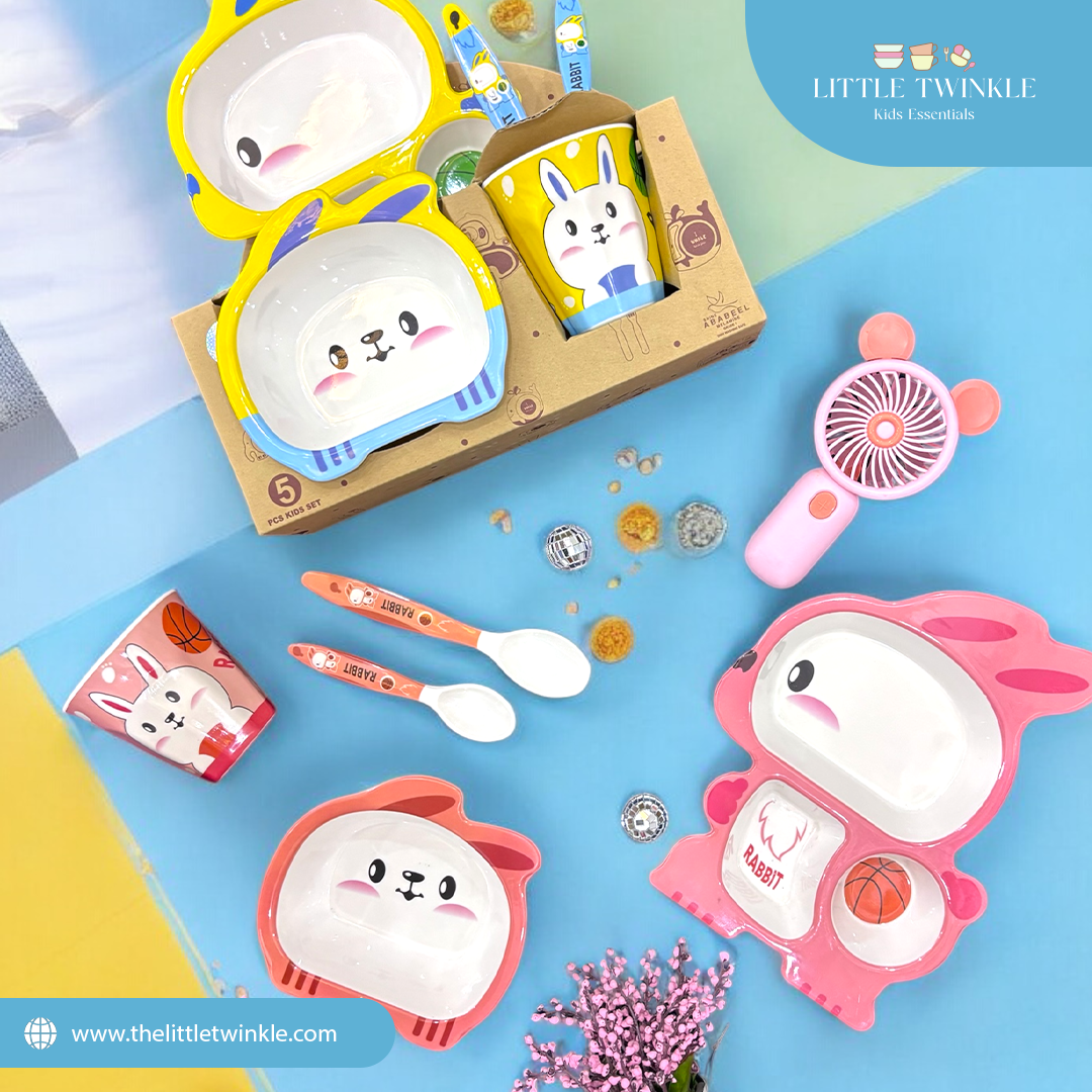 Twinkle Cute Bunny Kids Dining Set