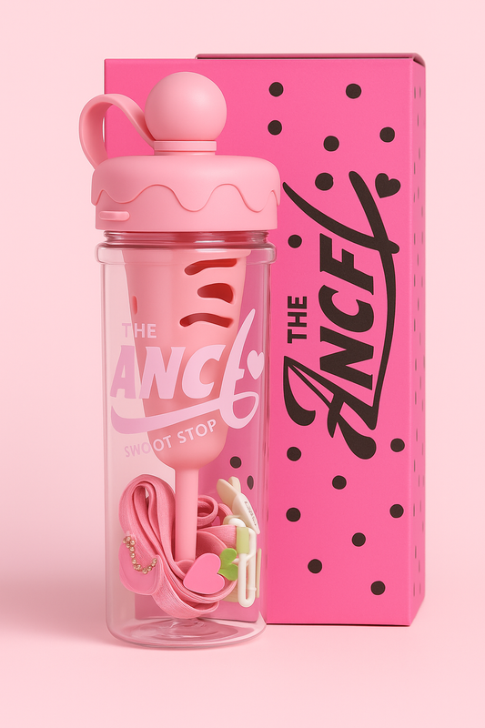 Ice Cream Style Tumbler Bottle – Water Bottle / Sipper Cup