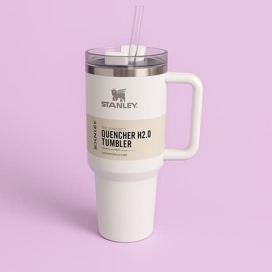 Stanley Cream Tumbler Cup Quencher H2.0