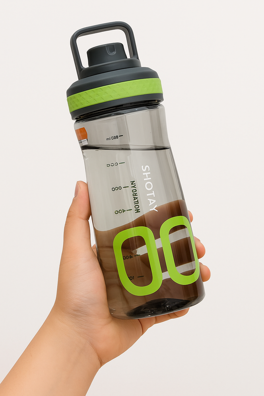 Shotay Ultra Fine Clarity Water Bottle – 620ml BPA-Free, Anti-Fall Holder