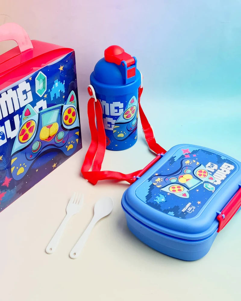 Game Mode Lunch Box & Water Bottle Combo Set - ( 3 in 1 )